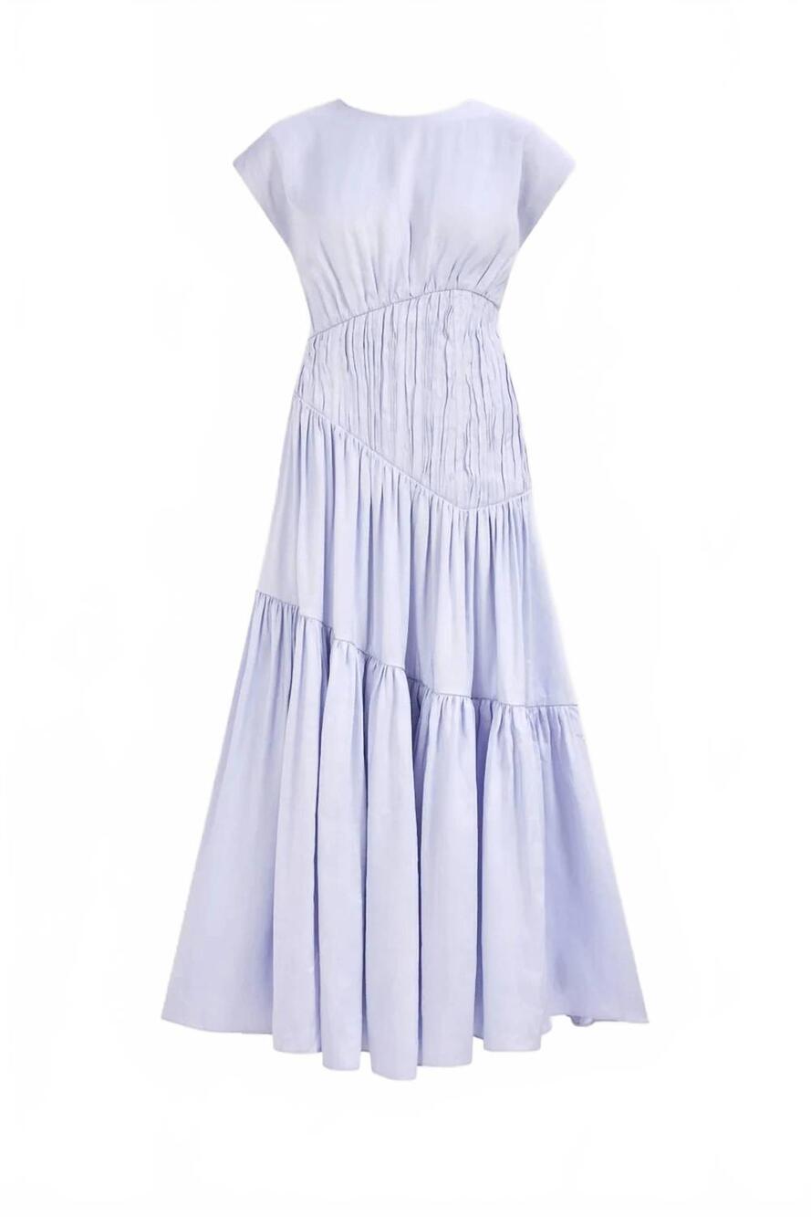 NEW AJE. ecliptica midi dress in french blue - Picture 4 of 4